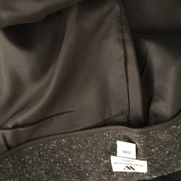 Stylish Brown skirt with leather-like stripes - Picture 9 of 16